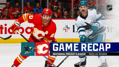 San Jose Sharks Calgary Flames game recap April 18
