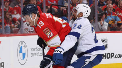 Panthers win physical battle in Game 1 against Lightning