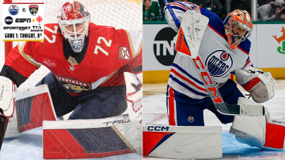 Sergei Bobrovsky vs Stuart Skinner goalie matchup 2024 Stanley Cup Final