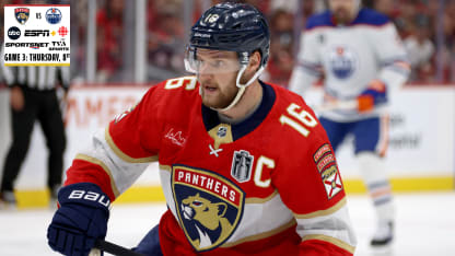 Panthers Barkov playing status for game 3 against Oilers