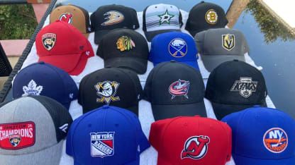 Gilles NHL hats collection