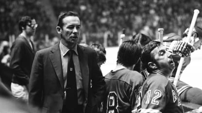 Emile Francis coaching NYR