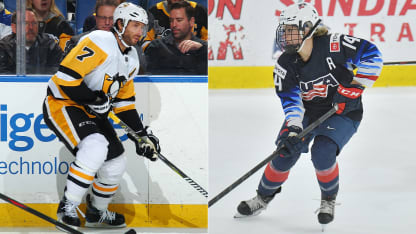 Matt Cullen Brianna Decker split image