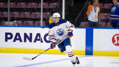 Matthew Savoie in Oilers jersey