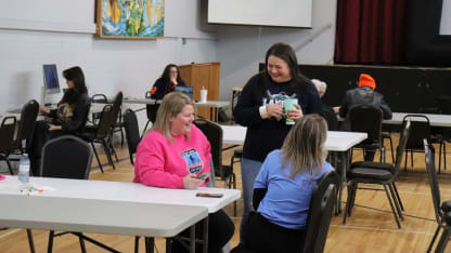 Amanda, Blayne, and Nat voting