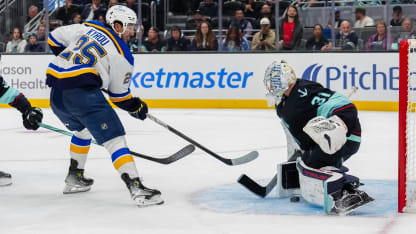 St Louis Blues Seattle Kraken game recap October 8