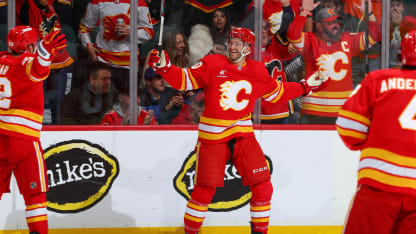 Jonathan Huberdeau celebrates goal