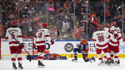 Carolina Hurricanes Edmonton Oilers game recap October 22