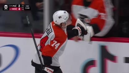 PHI@WSH: Tippett scores goal against Logan Thompson