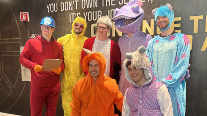 Bruins Halloween Monsters Inc Hospital visit