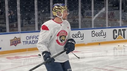 Sam Reinhart gold helmet