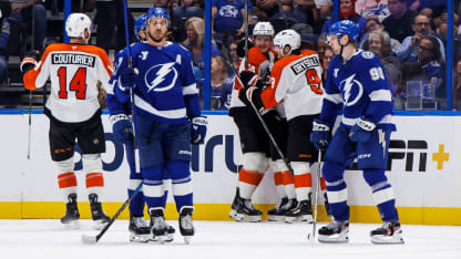 Philadelphia Flyers Tampa Bay Lightning game recap November 7