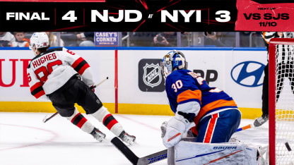 DEVILS AT ISLANDERS 11/9/24 GAME STORY