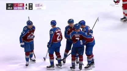 Mikko Rantanen with a Goal vs. Carolina Hurricanes