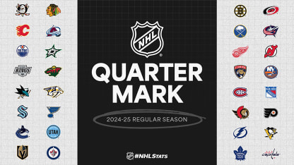 Numbers at quarter mark of 2024-25 NHL season 