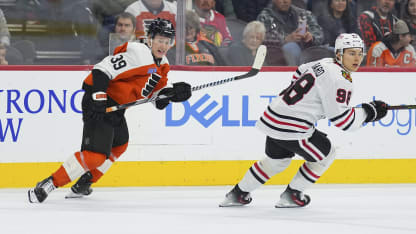 Chicago Blackhawks Philadelphia Flyers game recap November 23