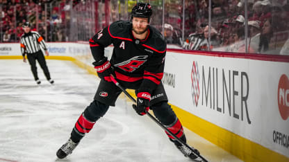 NHL EDGE stats Jaccob Slavin reaches top skating speed by defenseman this season