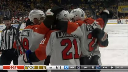 PHI@NSH: Laughton scores goal against Juuse Saros