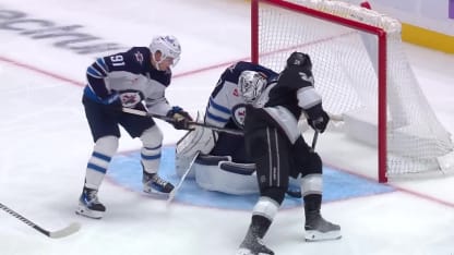 WPG@LAK: Danault scores goal against Connor Hellebuyck