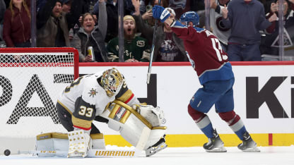 Vegas Golden Knights Colorado Avalanche game recap November 27