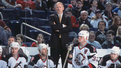 Lindy Ruff in 2001 with Sabres