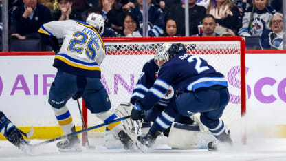 St Louis Blues Winnipeg Jets game recap December 3