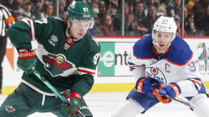 EDM vs MIN featured Kaprizov McDavid