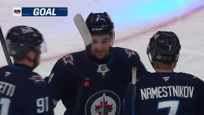 MIN@WPG: Namestnikov scores goal against Jesper Wallstedt