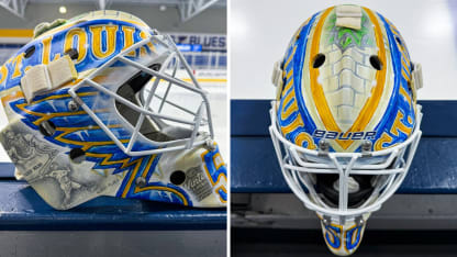 Jordan Binnington Winter Classic mask honors St Louis Cardinals