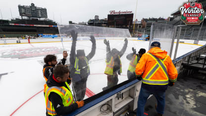 Wrigley Field rink build for Zizing 12_30_24 with WC bug