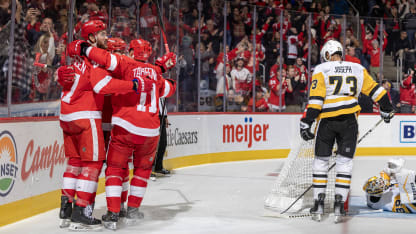 Pittsburgh Penguins Detroit Red Wings game recap December 31