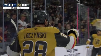 Laczynski's first goal with Golden Knights