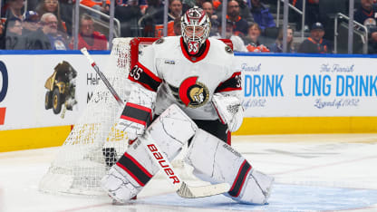 Linus Ullmark out week to week with back injury for Ottawa Senators