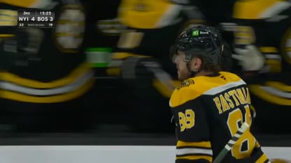 Pastrnak hammers one-timer