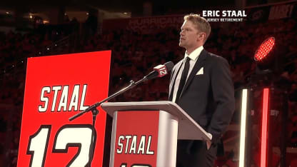 Eric Staal Jersey Retirement Ceremony