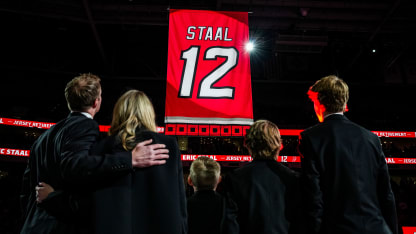 Eric Staal Celebration & Jersey Retirement