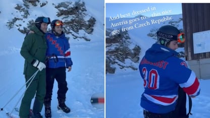 Lundqvist skiing split