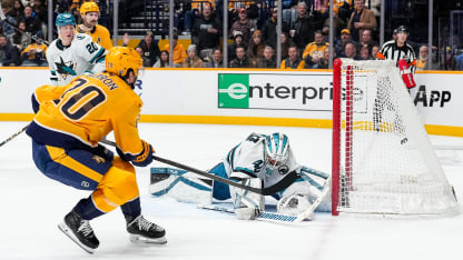 San Jose Sharks Nashville Predators game recap January 21