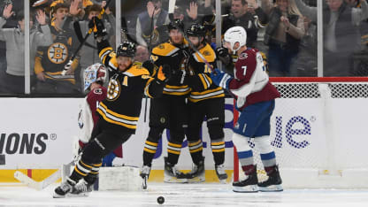 Colorado Avalanche Boston Bruins game recap January 25