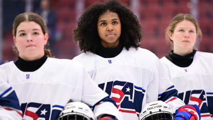 Color of Hockey 15-year-old Chyna Taylor exhibiting skills beyond her years