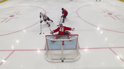 Barkov battles and buries it the backhand