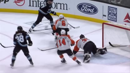 PHI@UTA: Ersson with a great save against Nick Bjugstad