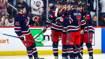 Winnipeg Jets celebrate