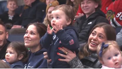 Johnny Gaudreau fils anniversaire Nationwide Arena Blue Jackets