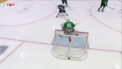 Connor flicks it in five-hole