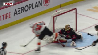 Forsberg stones Michkov on the breakaway