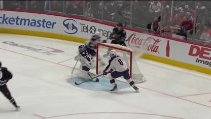 CBJ@WSH: Greaves with a great save against Lars Eller