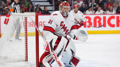 Frederik Andersen returns to practice for Carolina Hurricanes May 2