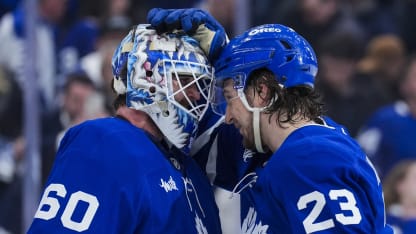 Joseph Woll steps up for Toronto Maple Leafs in game one win