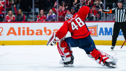 Logan Thompson happy to have number called by Washington Capitals for playoff run